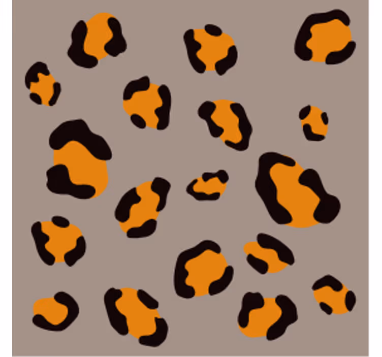 Sous verre bière motif léopard - TenStickers