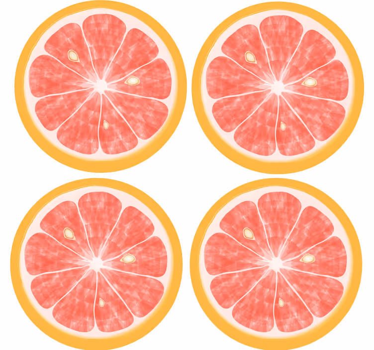 Sous verre geek motif tranche de citron - TenStickers