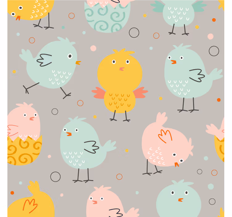 Sous verre geek oiseaux colorés et fantaisistes - TenStickers