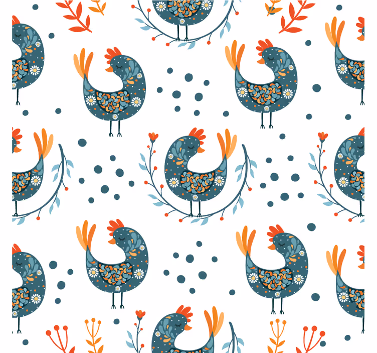 Sous verre geek motif de poules fantaisistes - TenStickers
