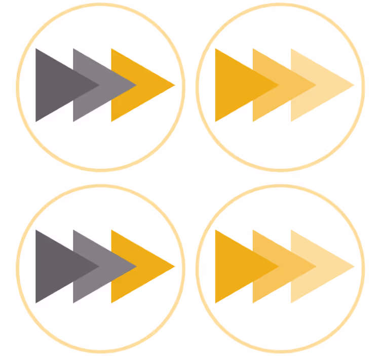 Sous verre geek motif flèches directionnelles - TenStickers