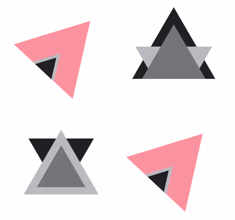 Sous verre couches de formes géométriques - TenStickers