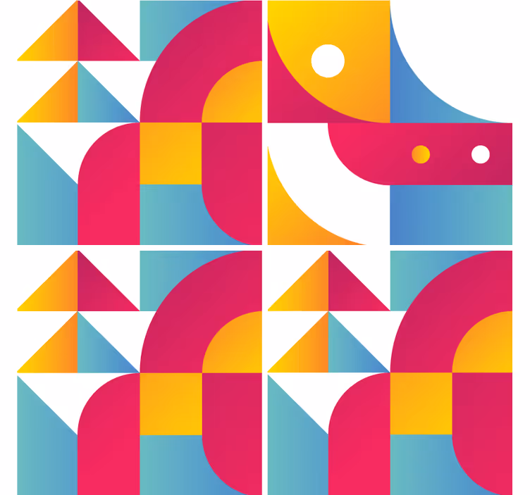 Sous verre motifs de formes géométriques - TenStickers