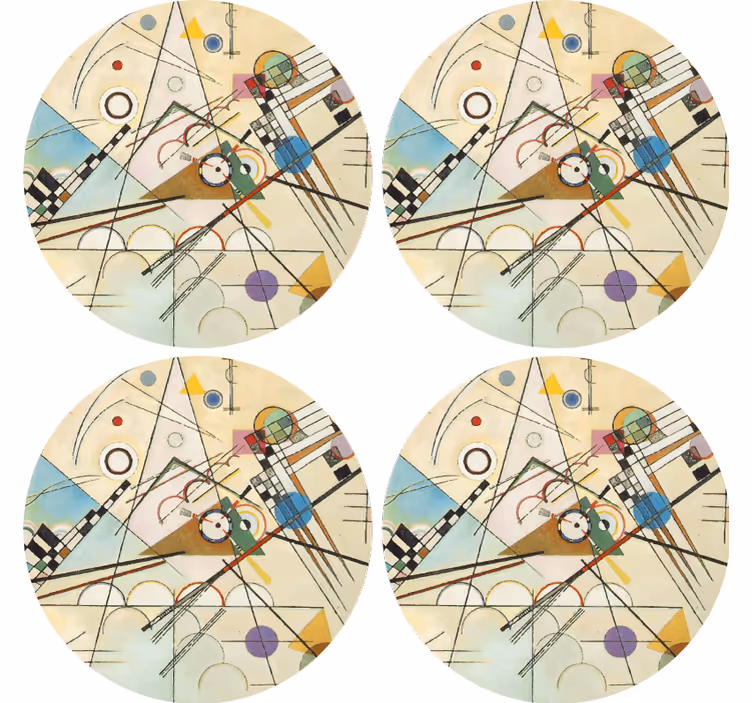 Dessous de verre peinture art géométrique - TenStickers