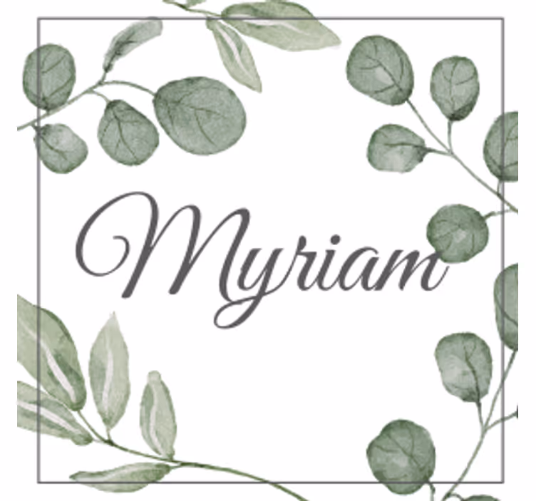 Dessous de verre personnalisé carte eucalyptus - TenStickers