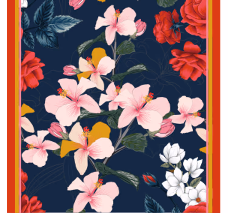 Sous verre geek motif floral tropical - TenStickers