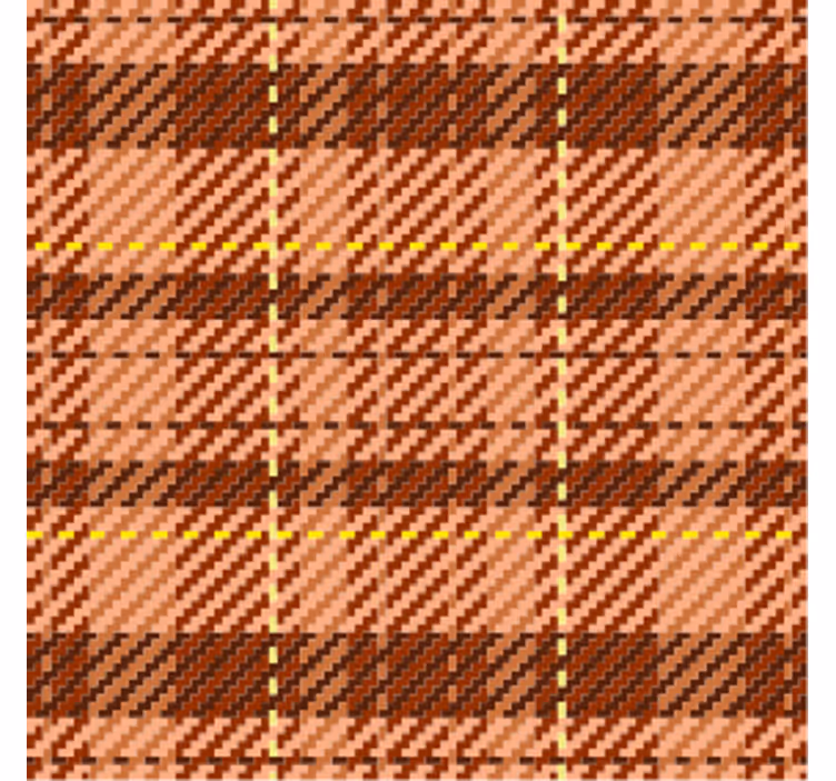 Sous verre motif écossais marron - TenStickers