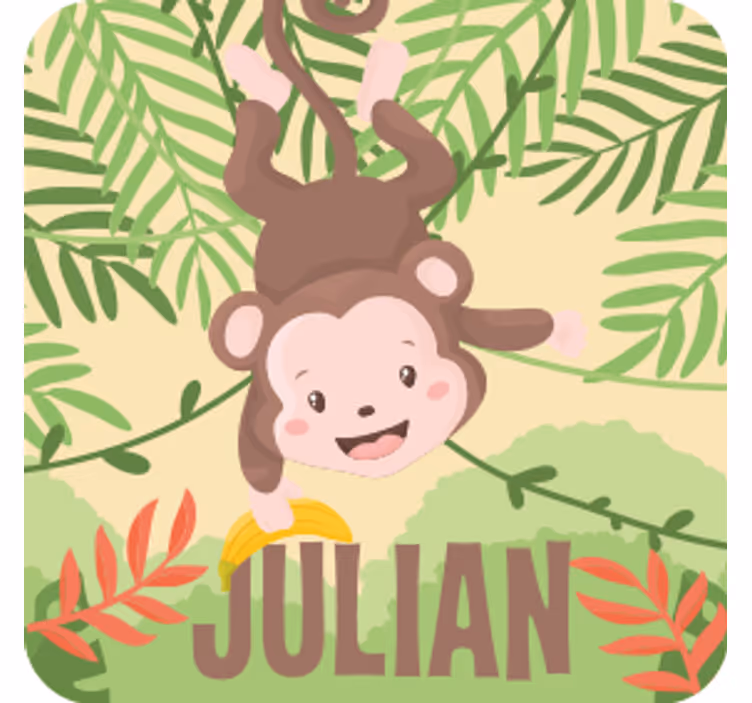 Sous verre geek design de singe amusant - TenStickers