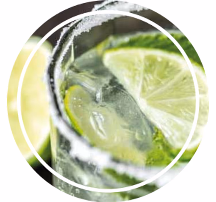 Sous verre personnalisable rafraîchissement citron vert - TenStickers