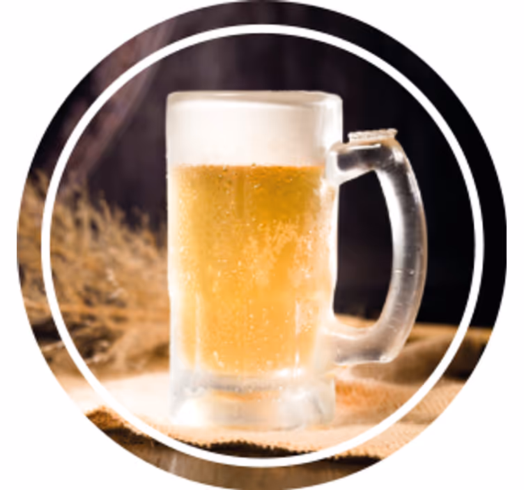 Sous verre bière mug réfrigéré avec mousse - TenStickers