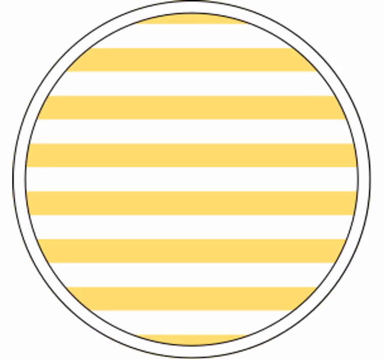 Sous verre motif rayé jaune - TenStickers