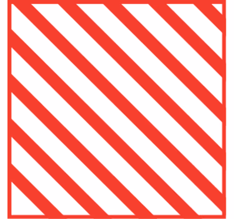 Sous verre motif rayé rouge - TenStickers
