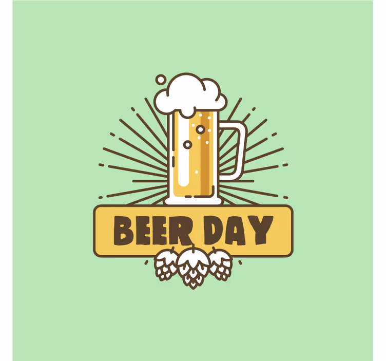 Sous verre bière célébration de chope - TenStickers