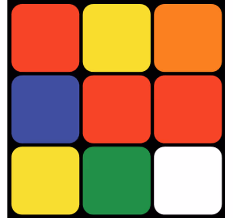 Sous verre geek arrangement carré coloré - TenStickers