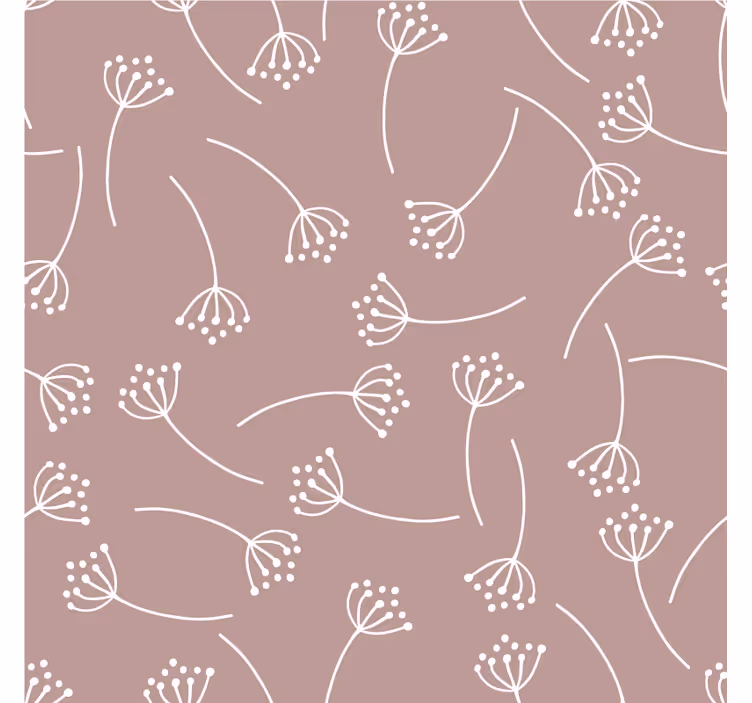 Sous verre motif art ligne florale - TenStickers