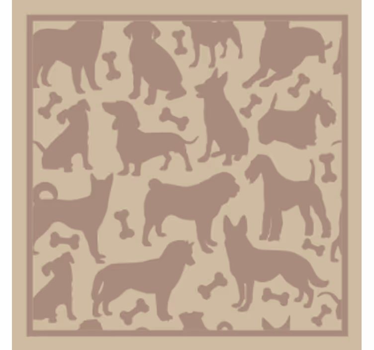 Dessous de verre Incroyable motif de chiens - TenStickers