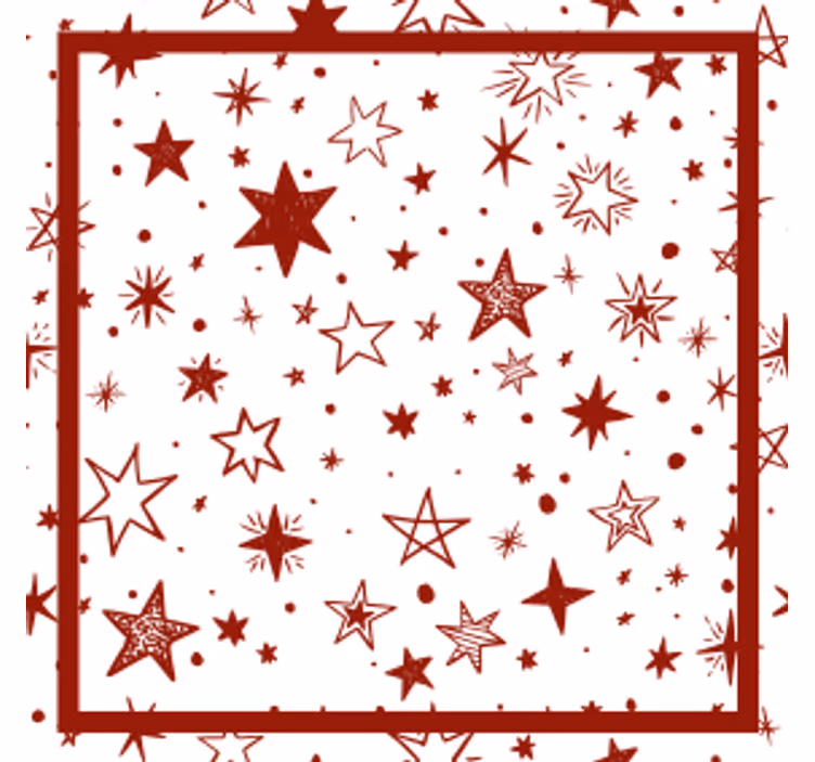 Sous verre noël motif étoilé de fête - TenStickers