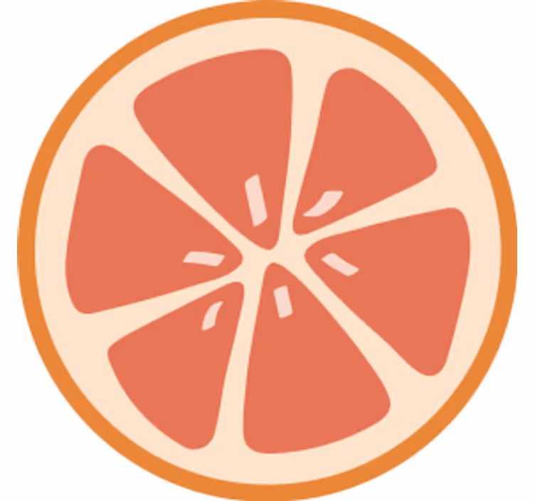 Sous verre bière motifs tranches d'agrumes - TenStickers