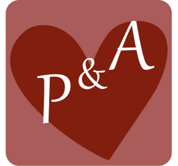 Sous verre mariage motif cœur personnalisé - TenStickers