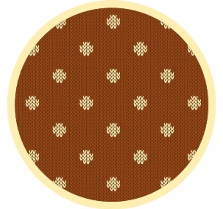 Sous verre à pois bruns texturés - TenStickers