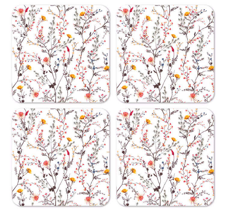 Sous-verre mignon de petites fleurs - TenStickers