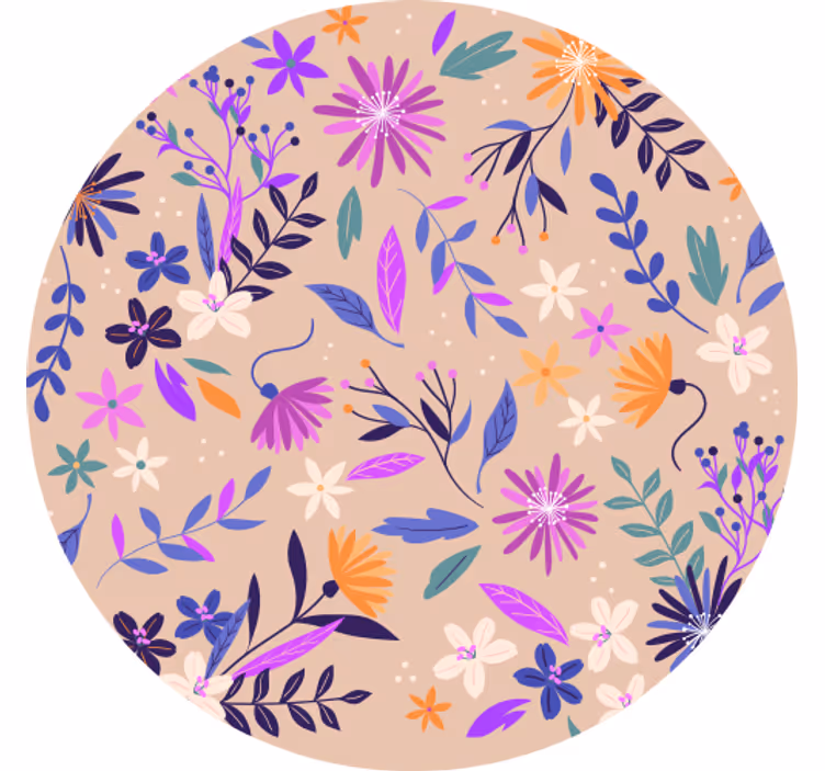 Sous verre motif botanique en arrière-plan - TenStickers