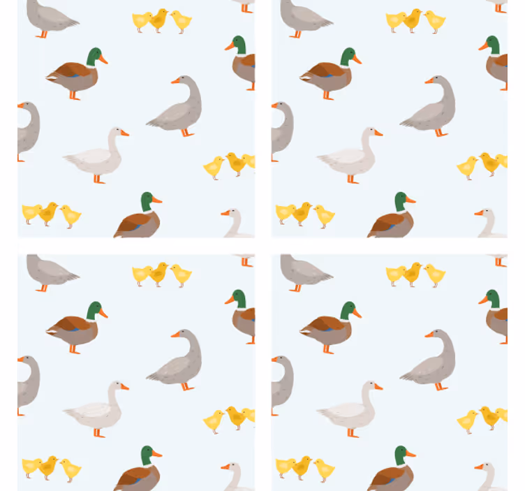 Sous verre personnalisable motifs de canards ludiques - TenStickers