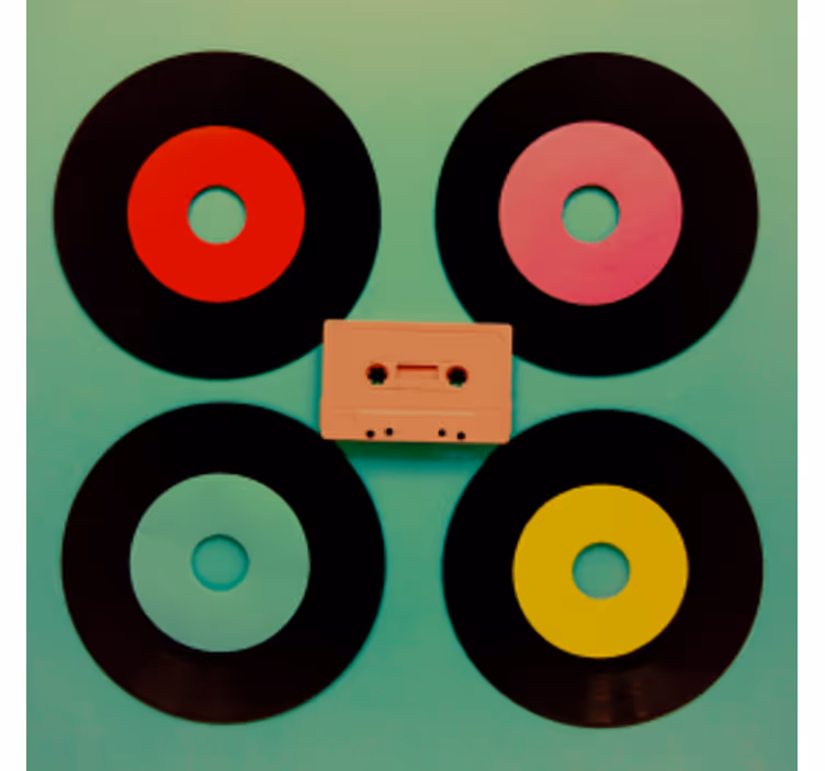 Dessous de verre bizarre Disque sticker disco bizarre - TenStickers