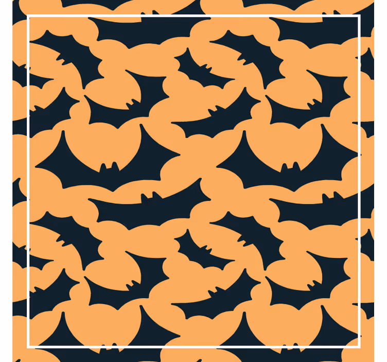 Sous verre halloween motif de chauves-souris - TenStickers