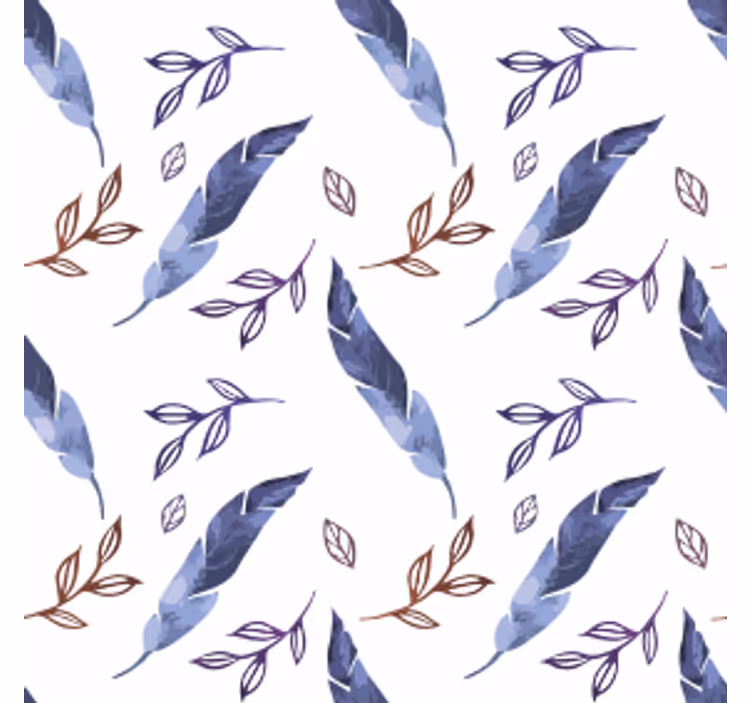Sous verre motifs aquarelle feuillage - TenStickers