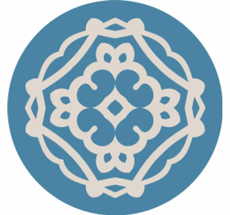 Sous verre motif complexe en superposition - TenStickers