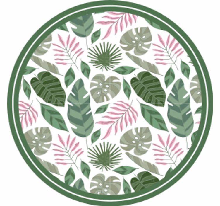 Sous verre bière concept feuille tropicale - TenStickers