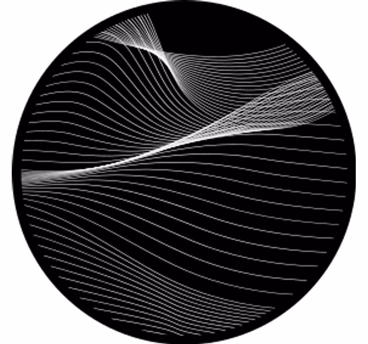 Sous verre geek lignes de mouvement fluides - TenStickers