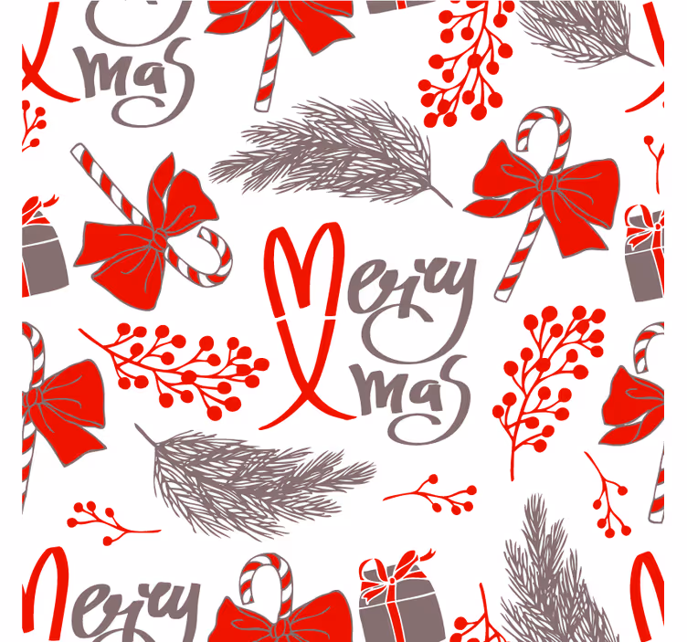 Sous verre noël motifs festifs de fête - TenStickers