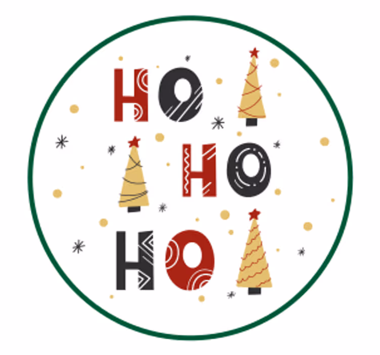 Sous verre noël arbres de fête décoratifs - TenStickers