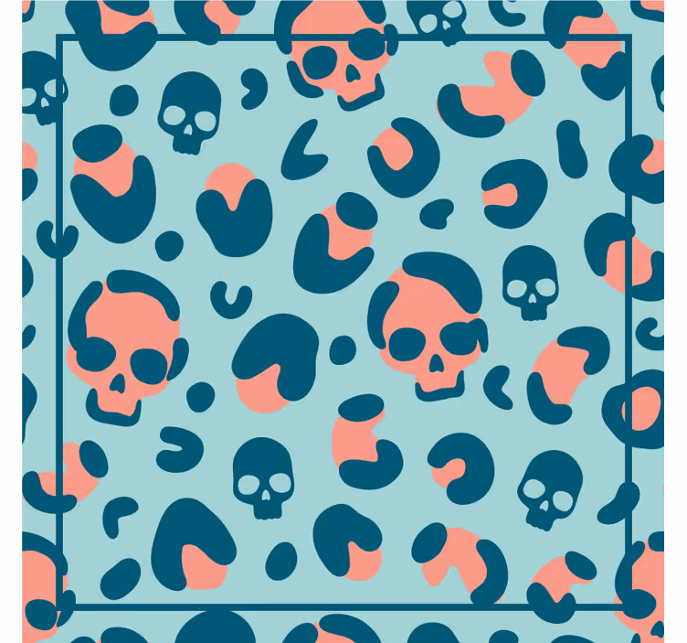Sous verre geek géométrie à motifs de crâne - TenStickers
