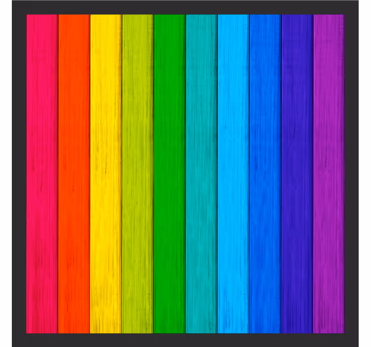 Sous verre rayures de couleurs vives - TenStickers