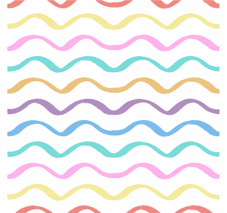 Sous verre motif courbes vibrantes - TenStickers