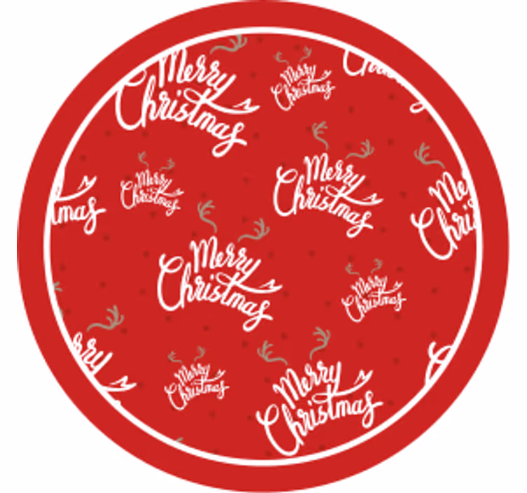 Sous verre noël célébration rouge festive - TenStickers