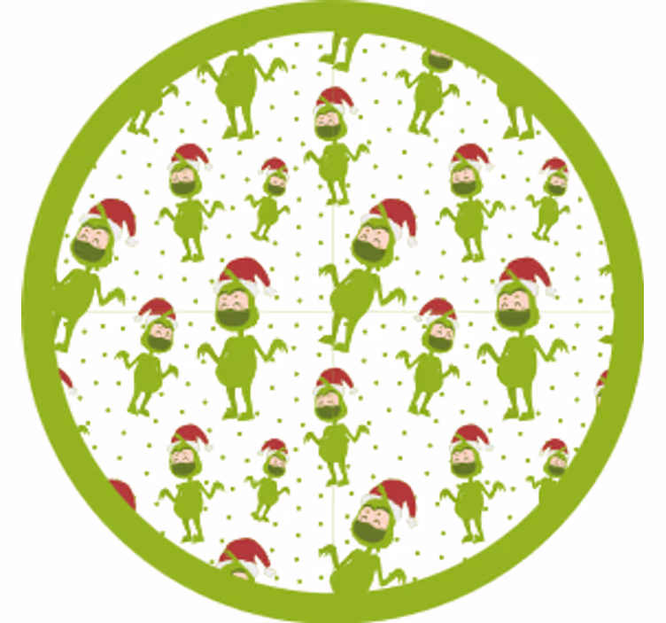 Dessous de verre noel Joyeux noël avec masque visage - TenStickers