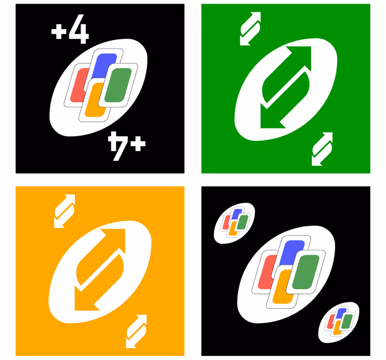 Sous verre geek motifs de cartes colorées - TenStickers