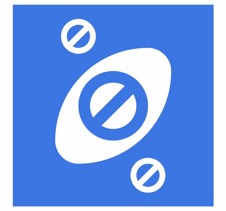 Sous verre bière formes abstraites bleues - TenStickers