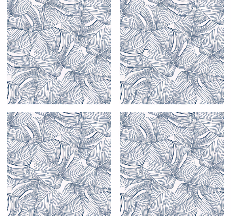 Sous verre design motif feuilles - TenStickers