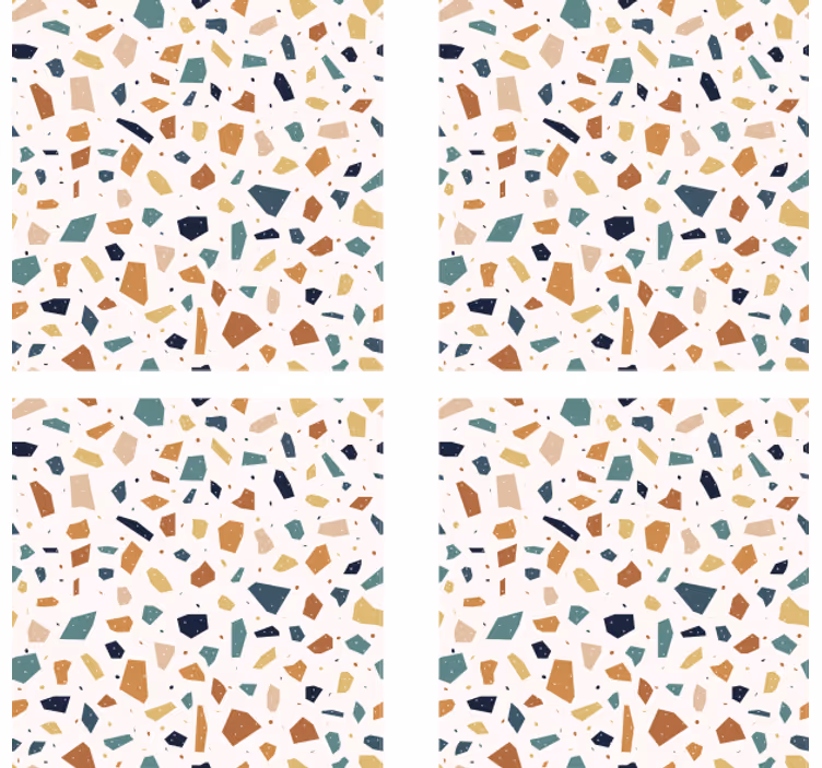 Sous verre bière motif terrazzo - TenStickers