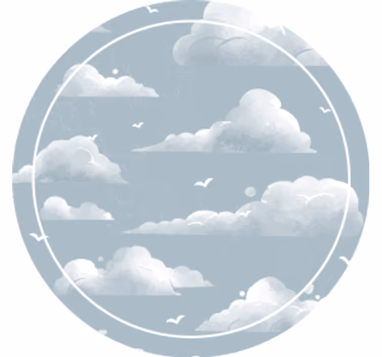 Sous verre motif ciel nuageux - TenStickers