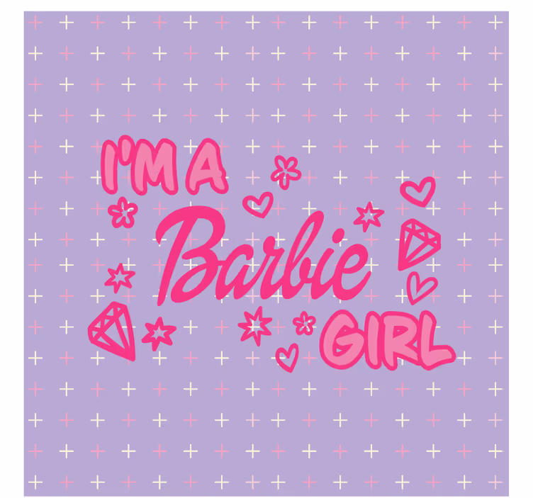 Sous verre citation rose ludique - TenStickers