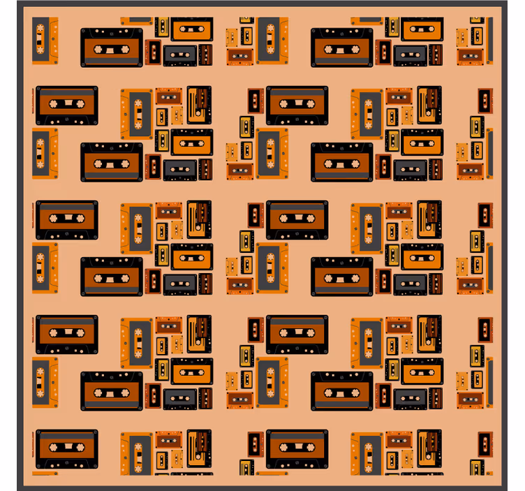 Dessous de verre vintage Modèle de cassette des années 80 - TenStickers