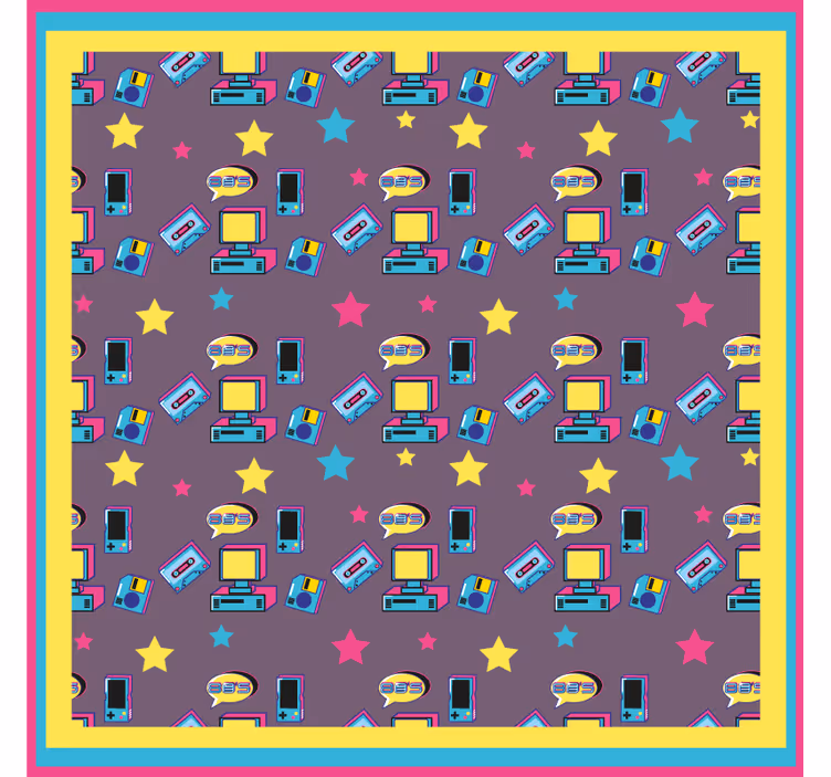 Sous verre geek motif rétro technologique - TenStickers