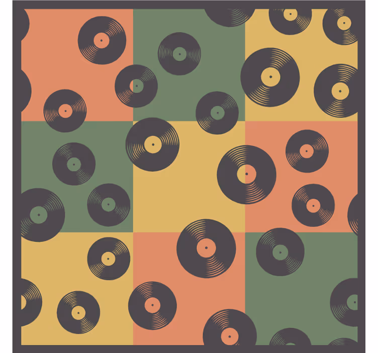Sous verre geek motif disque vinyle - TenStickers