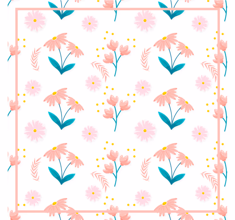Sous verre design à motifs floraux - TenStickers